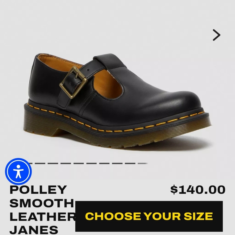 Brand New In Box Doc Martens Polley Mary Janes – Size 8